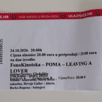 cover: Maja Posavec aka POMA @ Kinoteka, Zagreb, 24/10/2026